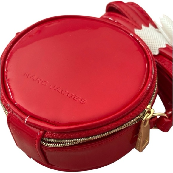 Marc Jacobs Patent Leather Red Round Crossbody Bag - Picture 2 of 5